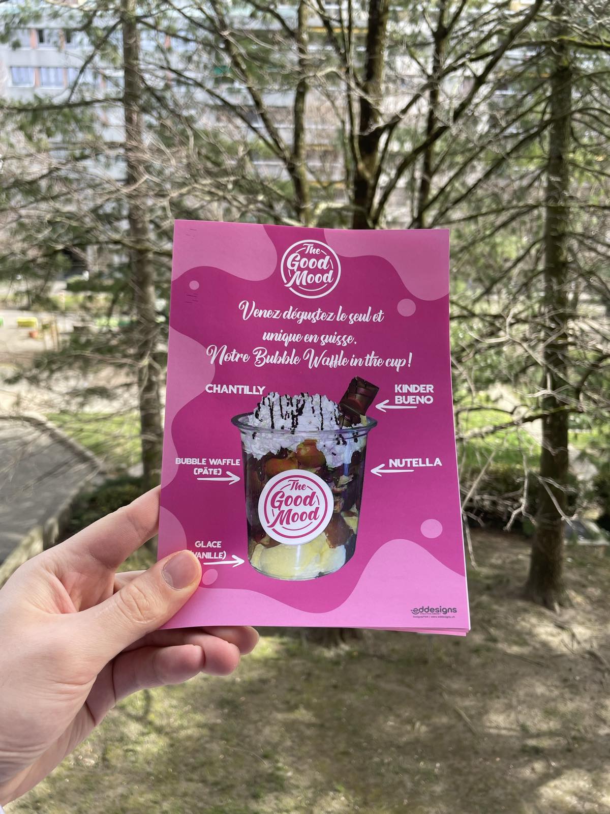 The Good Mood — Bubble Waffle Flyer